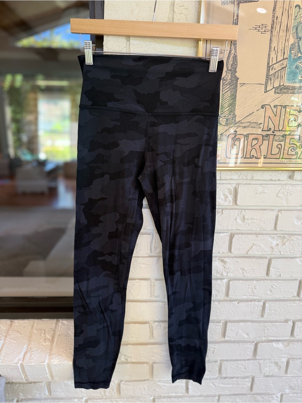 Lululemon Align High Rise Leggings Camo Deep Coal Multi 6 Nulu
